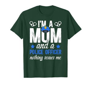Mom and A Female Police Officer Women Female Cop T-Shirt
