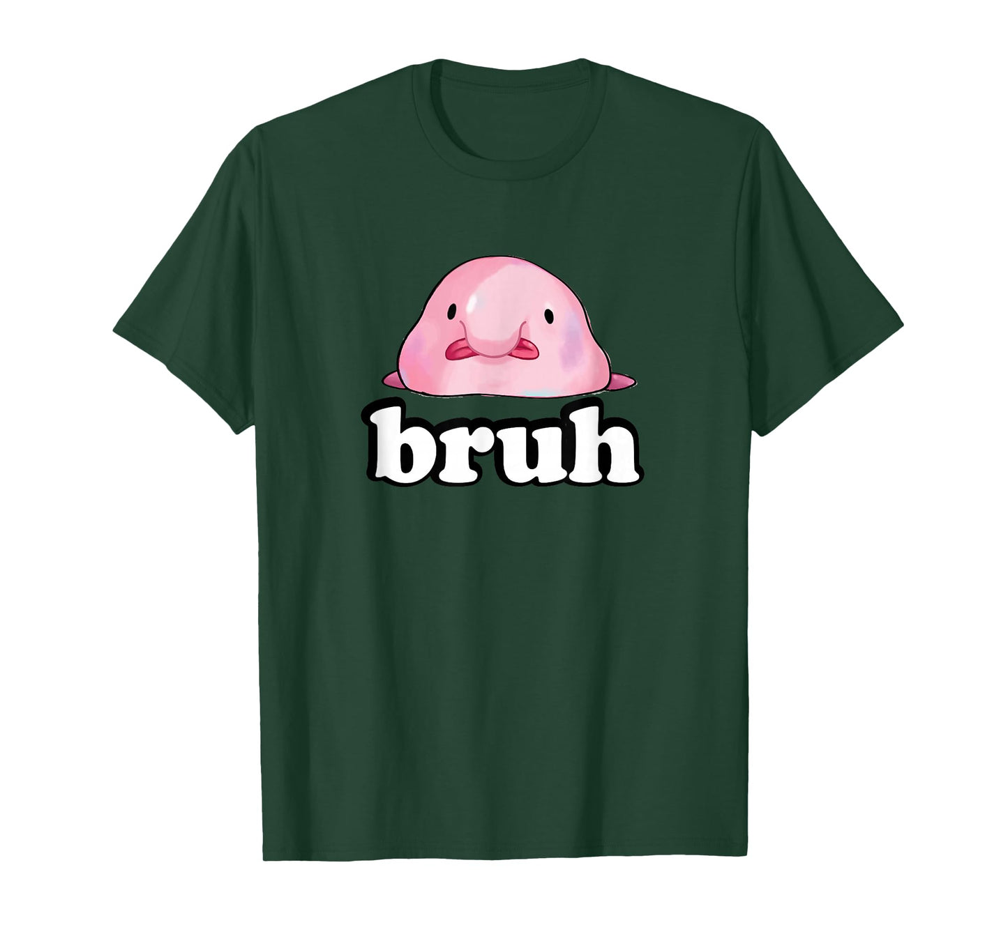 Mens Womens Kids Slang Meme Bruh Blobfish Lover T-Shirt