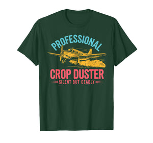 Professional Crop Duster Adult Humor Sarcastic Farting Joke T-Shirt