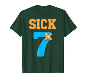 Sick Seven Meme Six Seven Sick 7 Funny Bandage T-Shirt