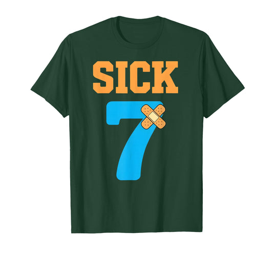 Sick Seven Meme Six Seven Sick 7 Funny Bandage T-Shirt