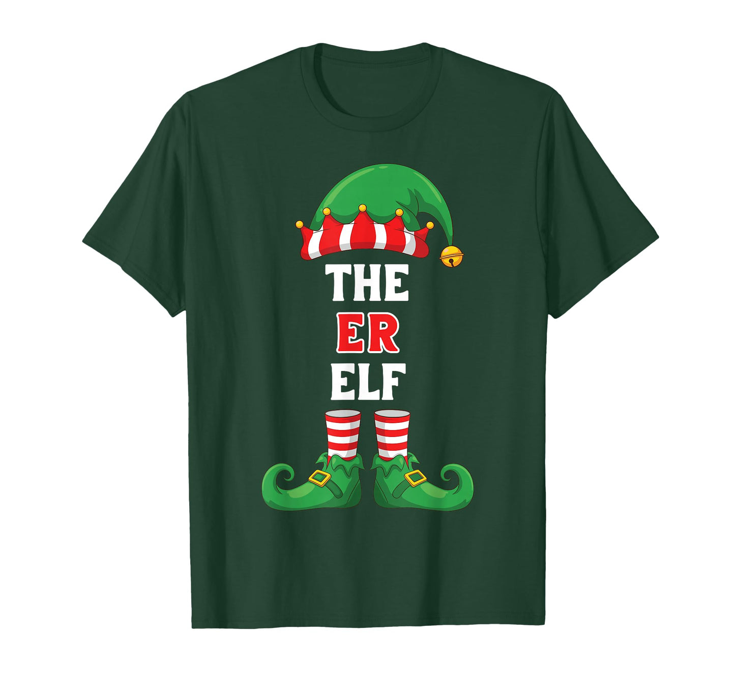 The ER Elf Shirt Christmas for ER Nurse Doctor Tech Top T-Shirt