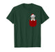 Dalmatian Dog Buffalo Red Plaid Pocket Christmas Funny T-Shirt