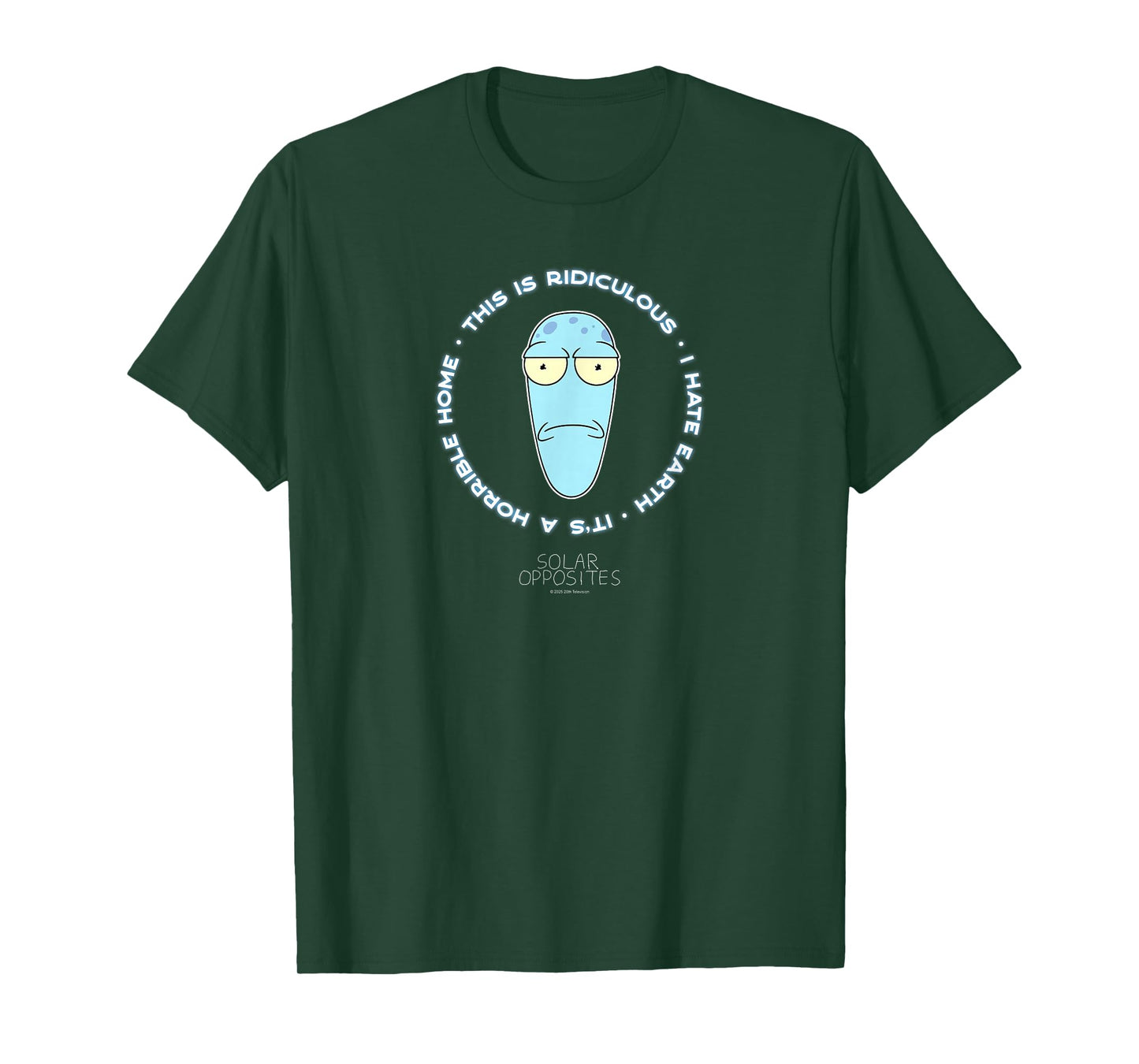 Solar Opposites Korvo I Hate Earth Funny Cartoon T-Shirt