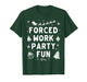 Vintage Forced Work Party Fun Merry Christmas Party Holiday T-Shirt