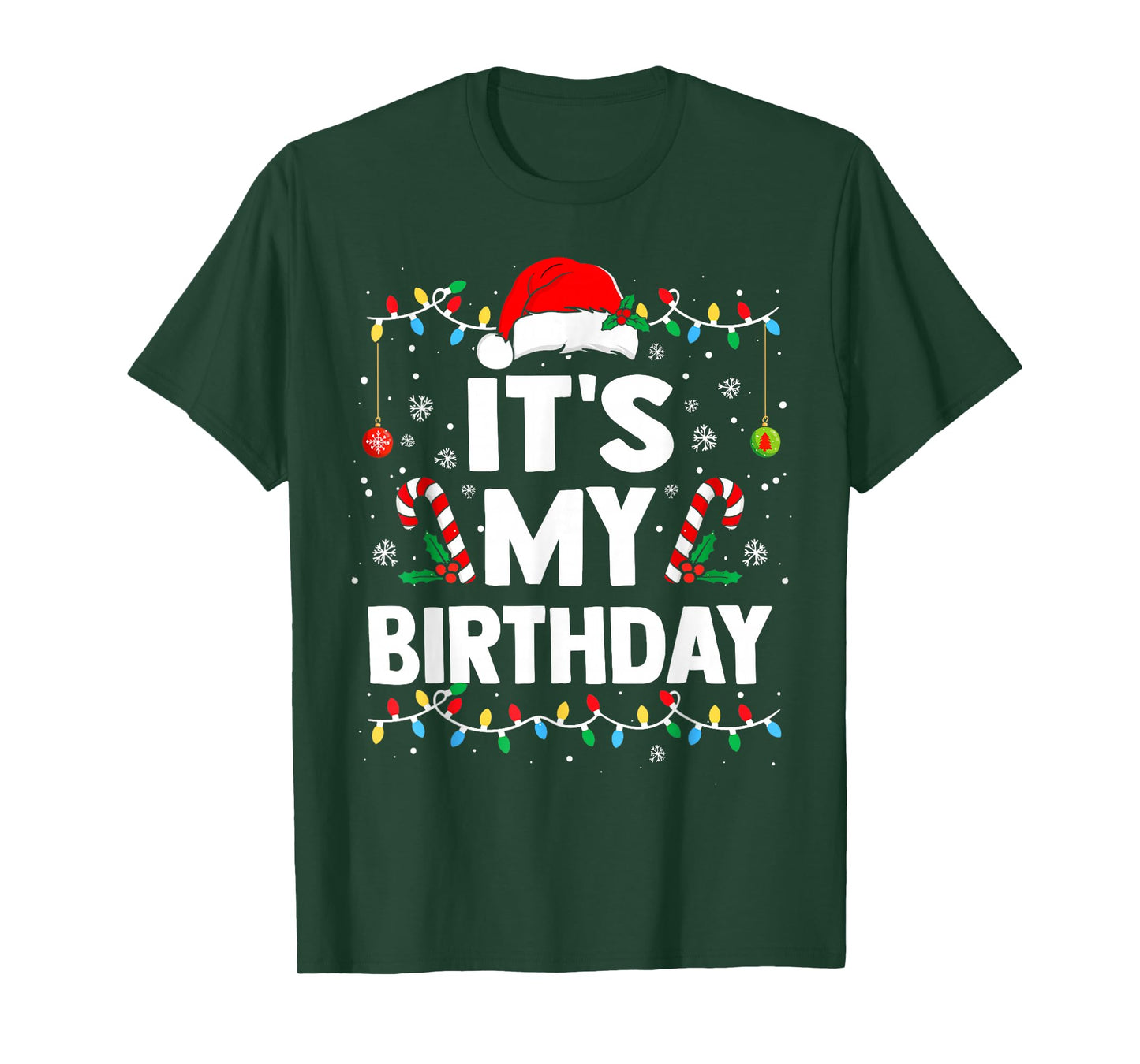 It's My Birthday Christmas Bday Party Kids Men Women T-Shirt