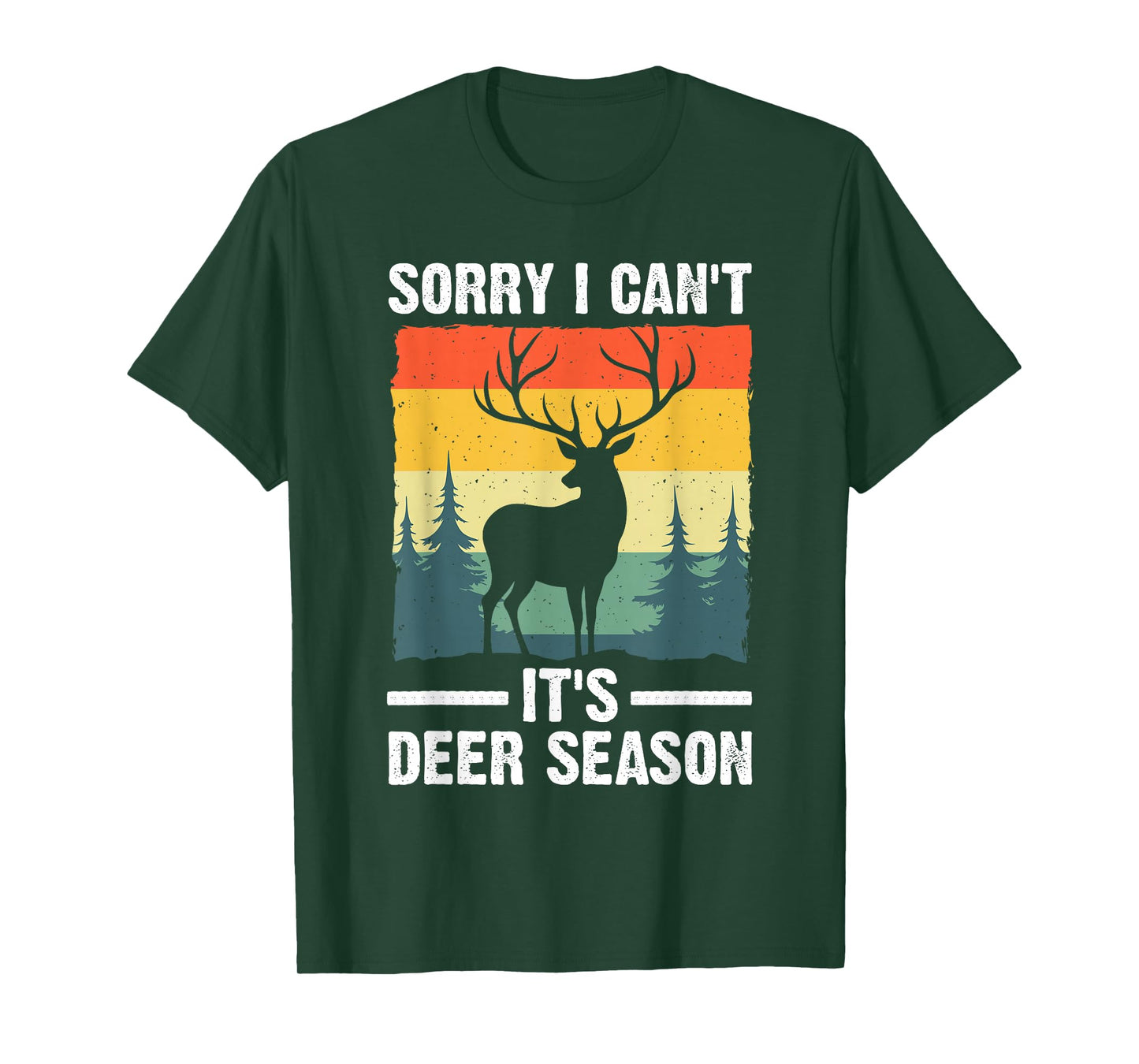 Deer Hunting Art for Men Women Buck Elk Hunter Deer Hunting T-Shirt