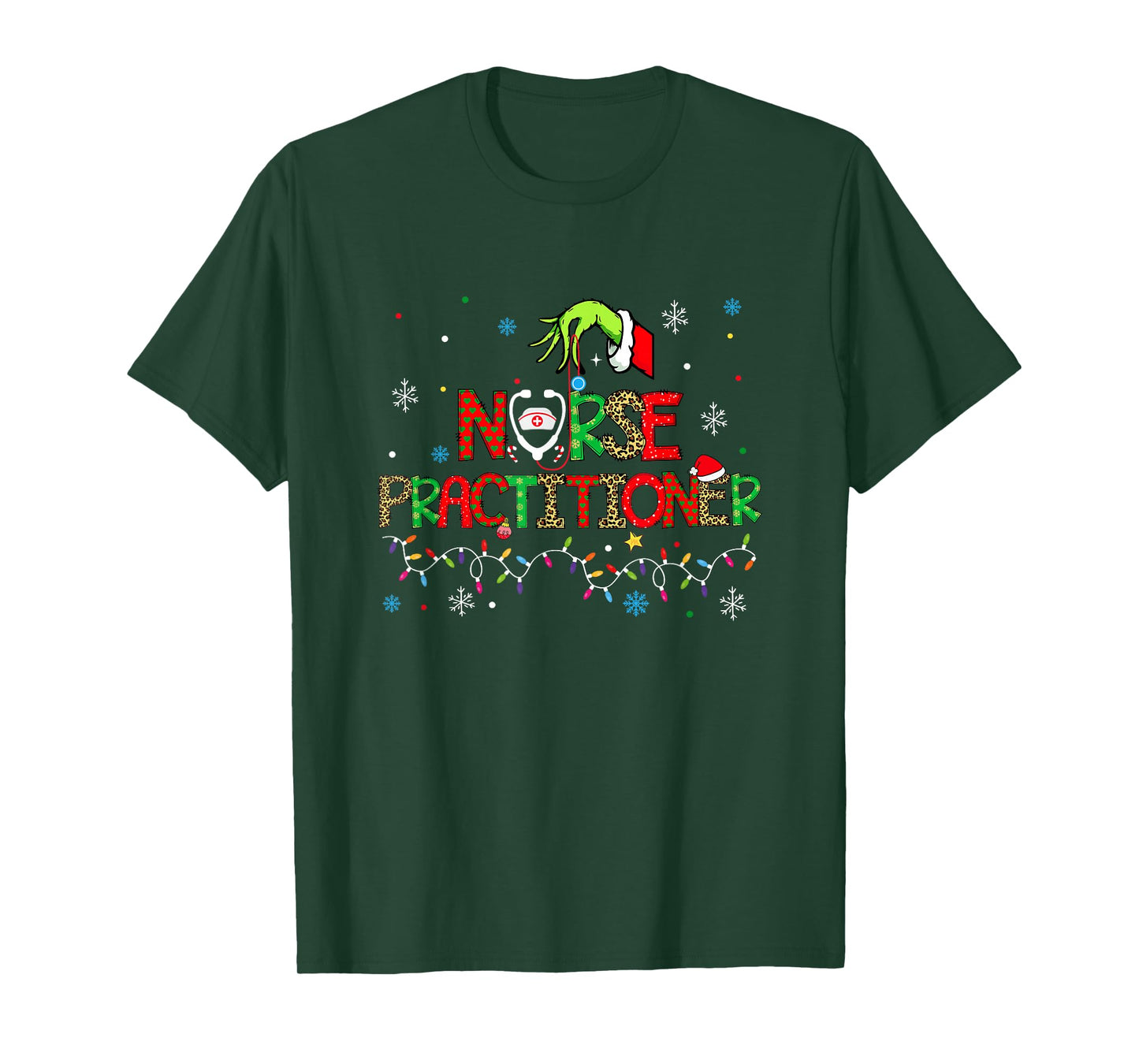 Nurse Practitioner Christmas Shirt for Women T-Shirt