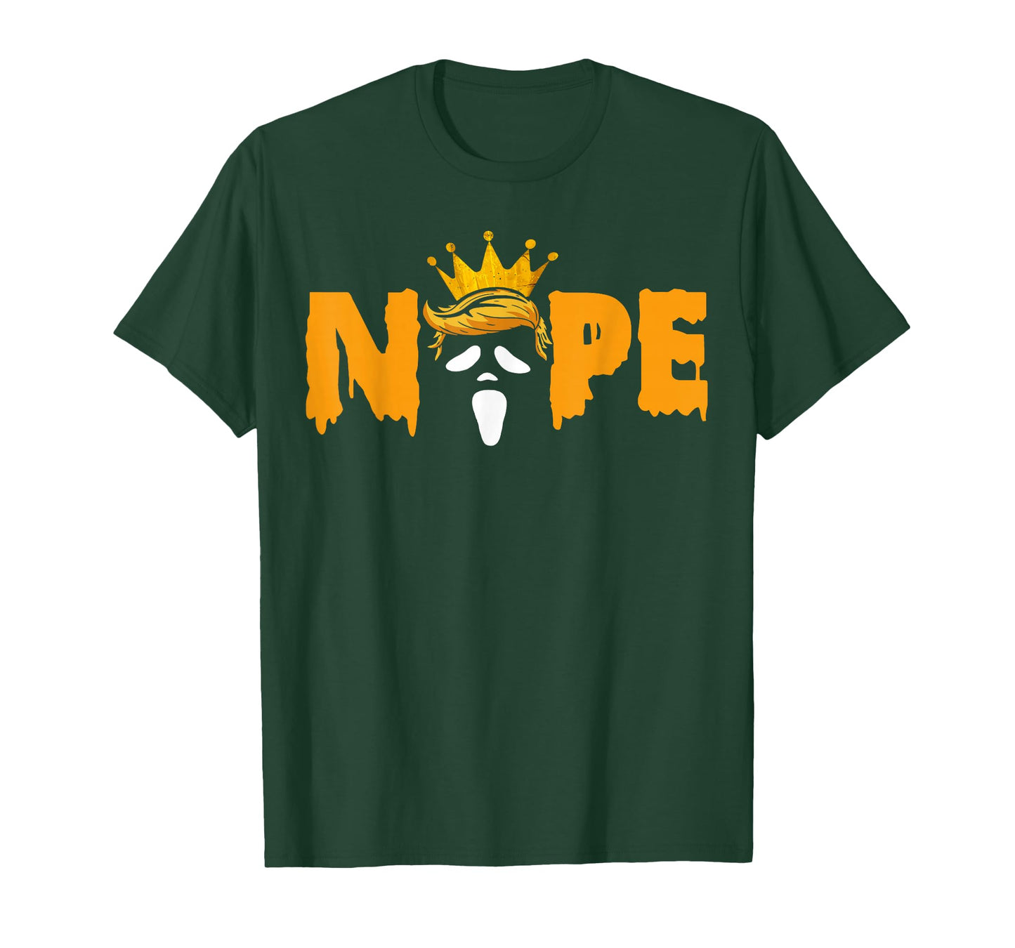 No Kings Funny Halloween Shirt Trumpink Scary Face Horror T-Shirt