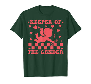 Keeper of The Gender Valentines Cupid Pregnancy Revealing T-Shirt