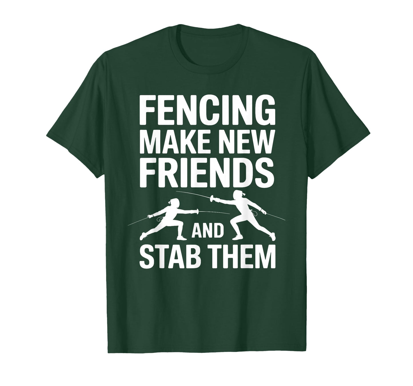 Funny Fencing Art for Men Women Kids Fencer Fencing Sport T-Shirt