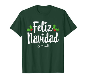 Vintage Feliz Navidad Retro Mexican Christmas Spanish Xmas T-Shirt