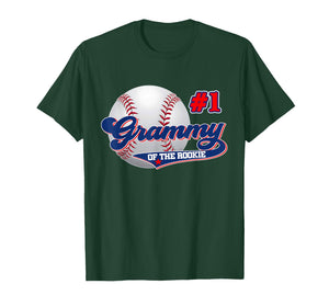 Grammy Rookie of Year 1st Birthday Baseball Theme Matching T-Shirt