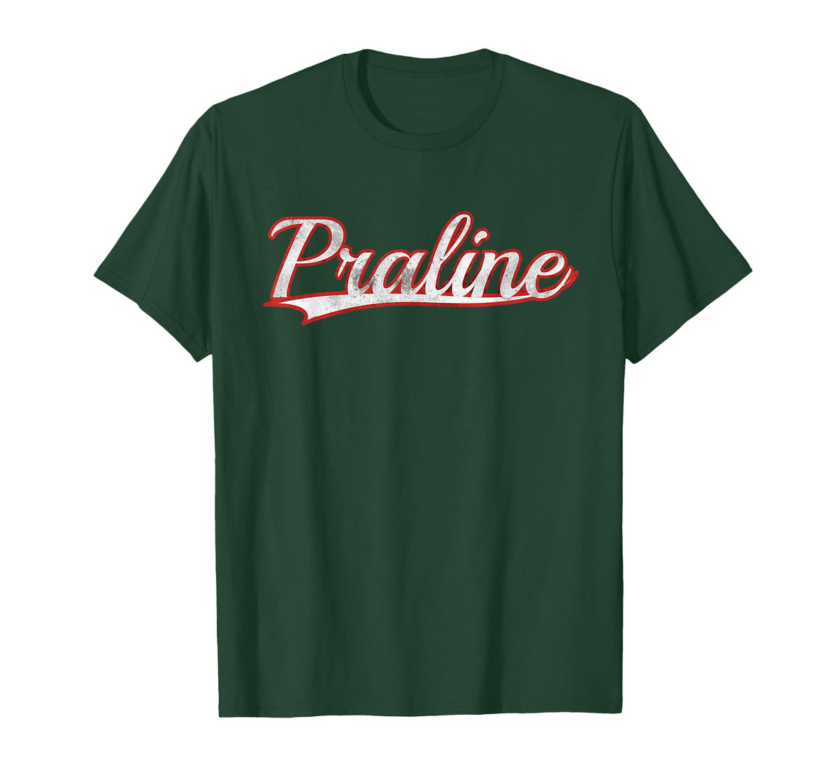 Praline Candy Dessert Vintage Varsity Distressed T-Shirt