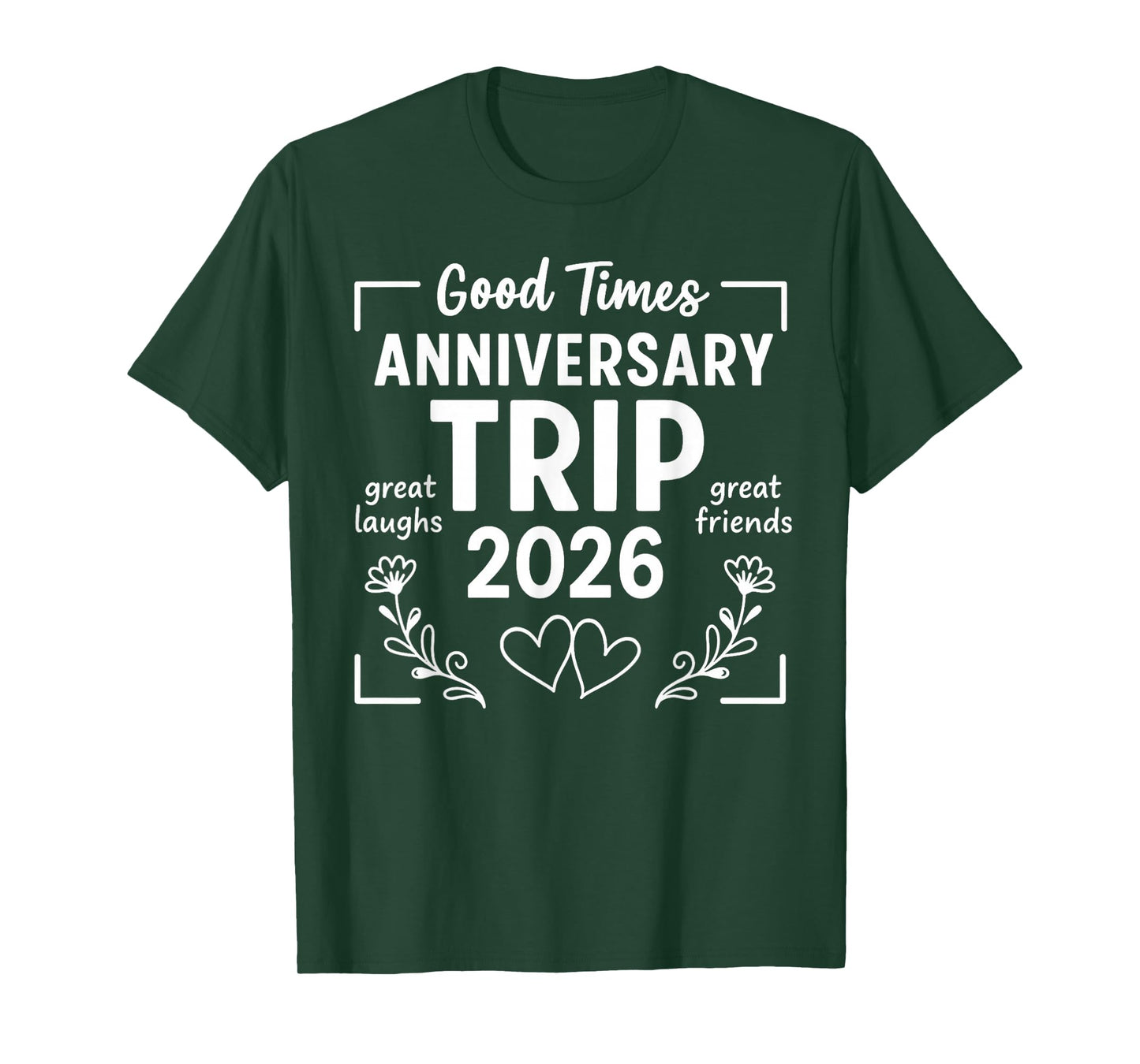 Anniversary 2026 Trip Couples Husband Wife Honeymoon Cruise T-Shirt