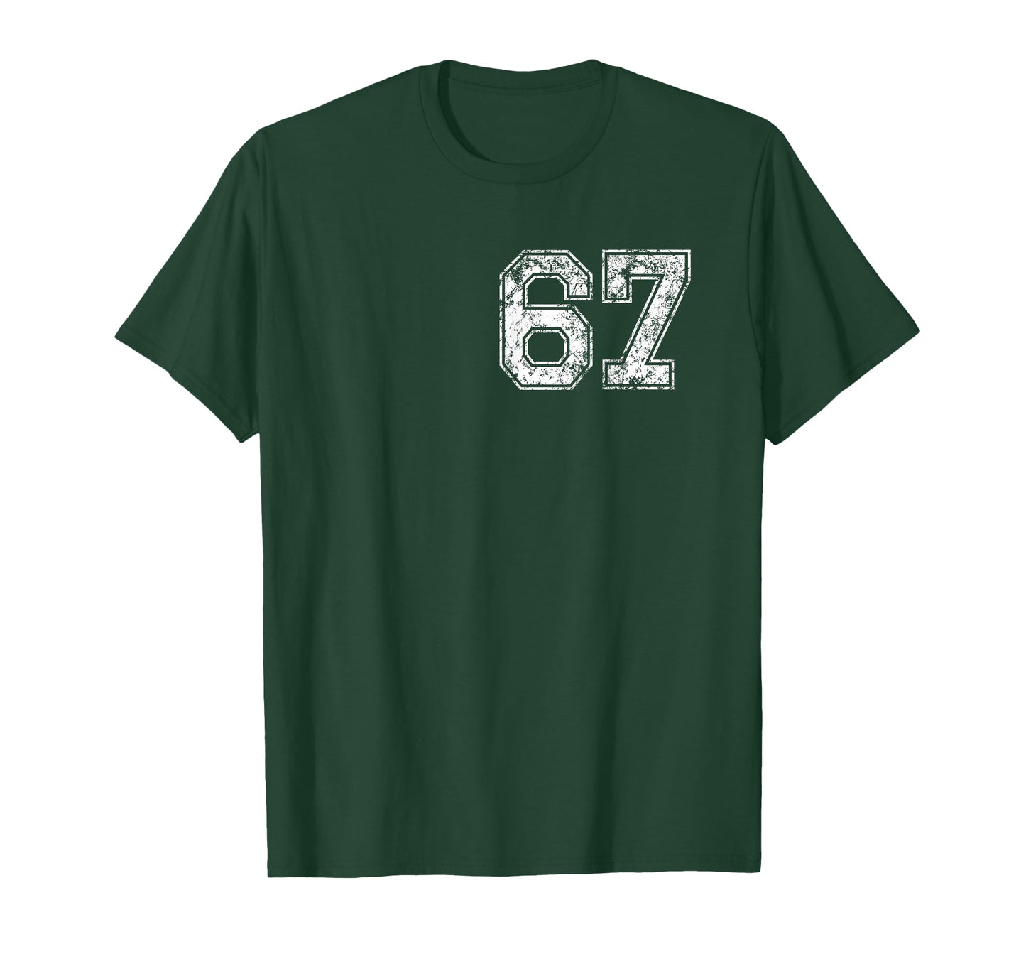 Six Seven 6 7 Cool Meme Vintage 67 Funny Number Front/Back T-Shirt