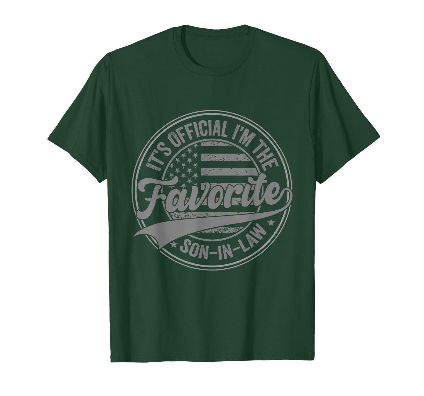 It's Official I'm The Favorite Son-in-Law Funny Vintage T-Shirt