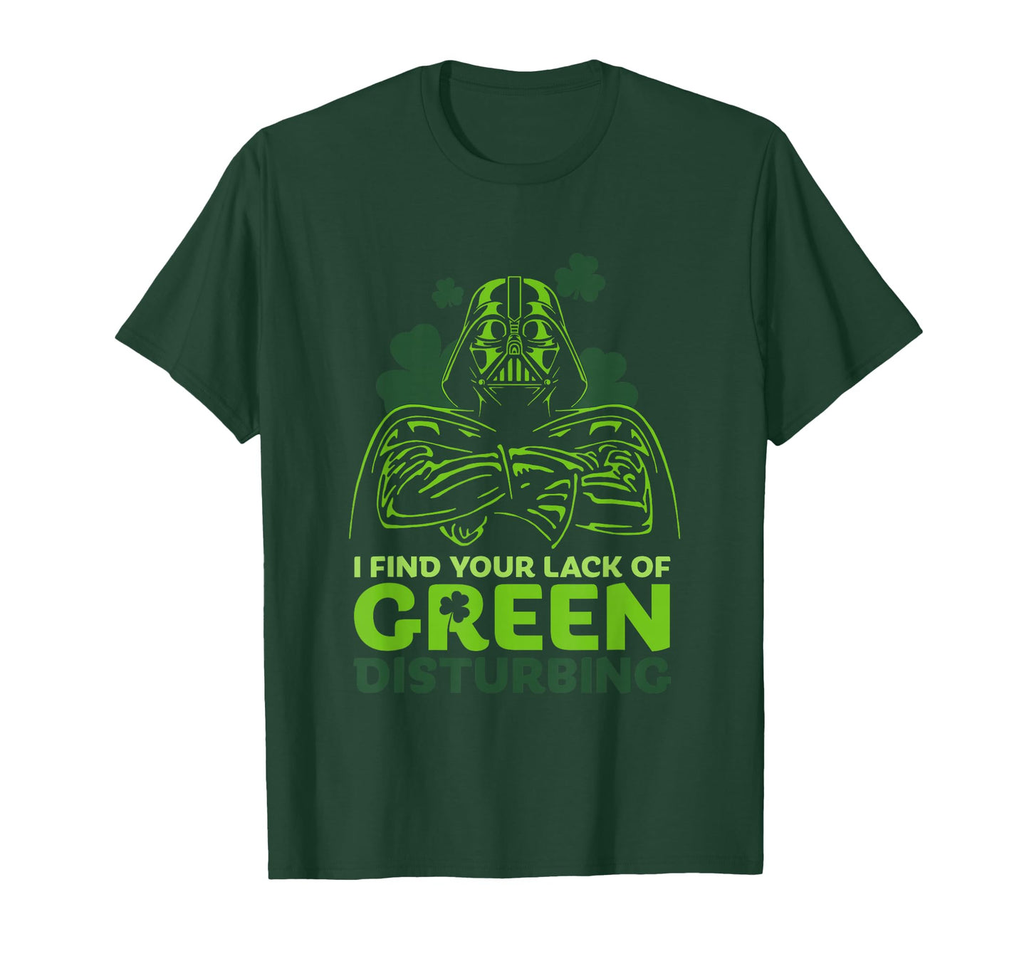 Star Wars A New Hope Holiday Darth Vader Green Clover T-Shirt