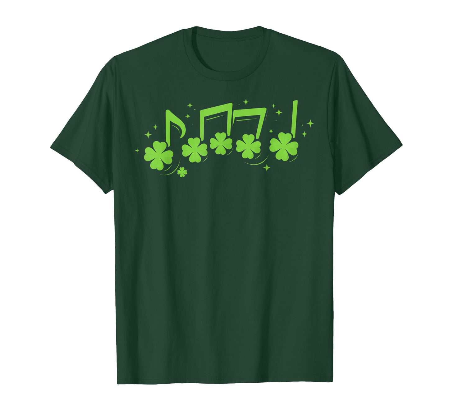 Music Note Irish St Patricks Day Funny Irish Music Teacher T-Shirt