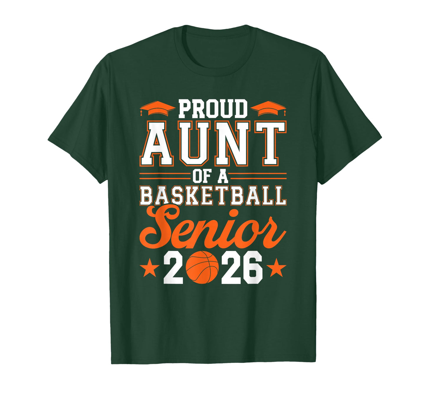 Proud Aunt of A 2026 Senior Basketball Graduate T-Shirt