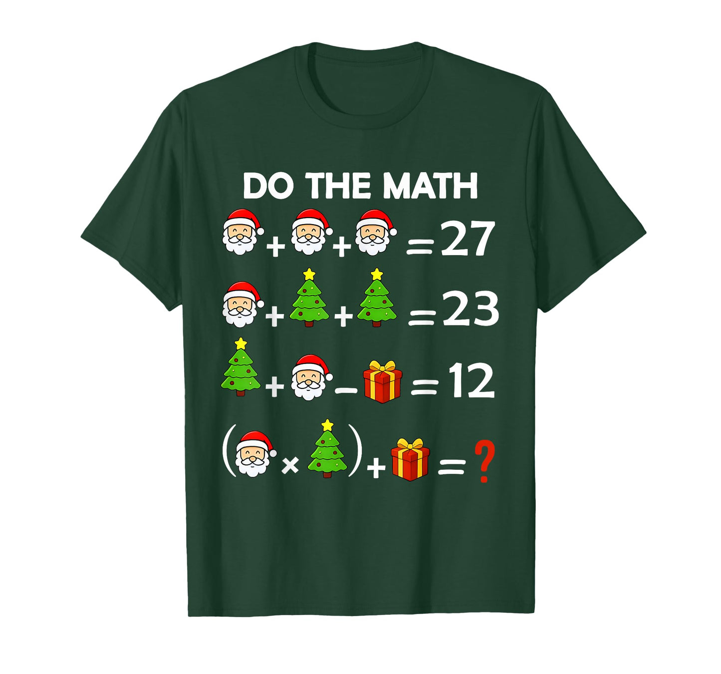 Funny 67 Meme Christmas Math Teacher Santa Six Seven Puzzle T-Shirt