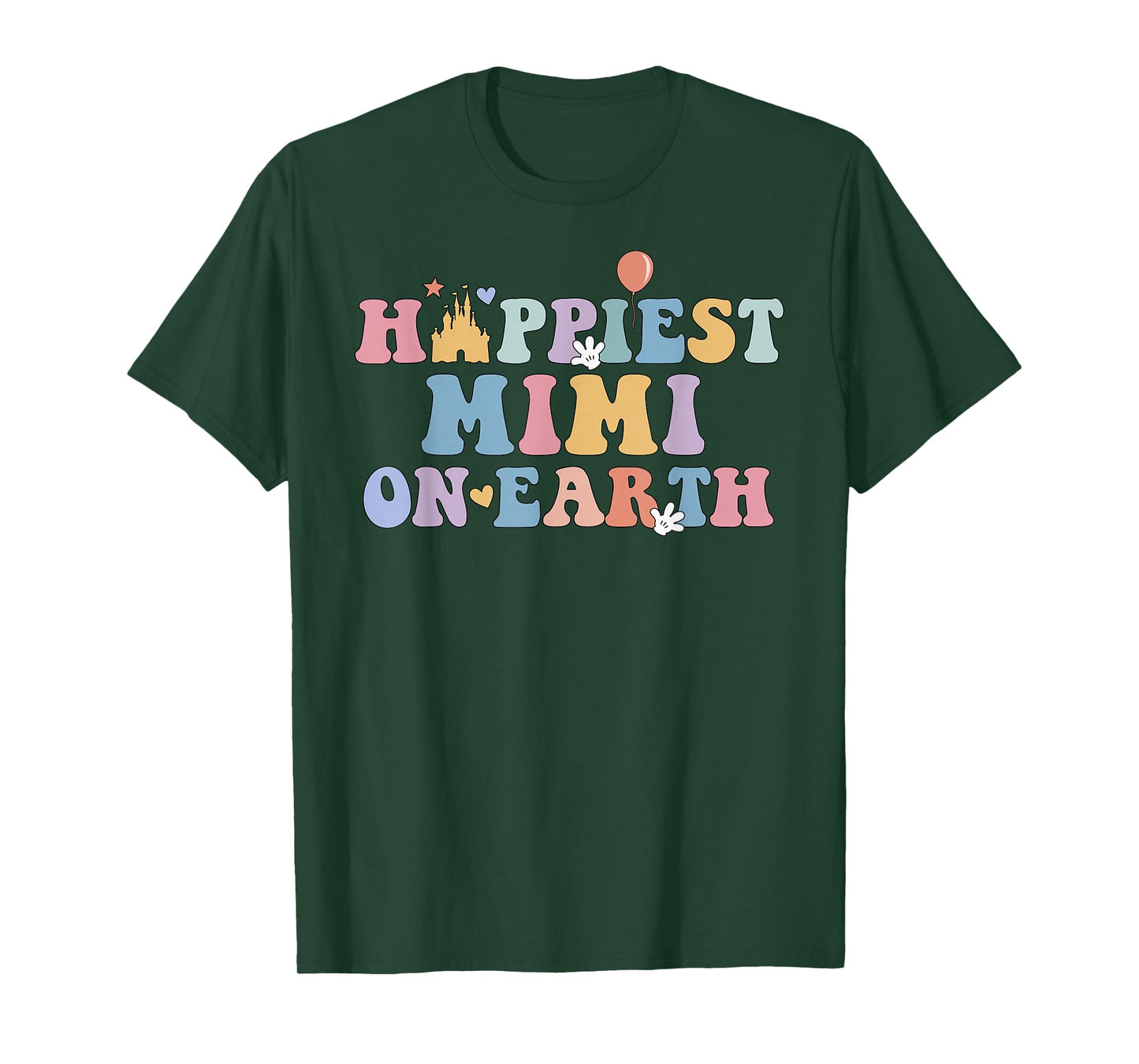 Happiest Mimi On Earth Happiest Grandma Matching Family Trip T-Shirt