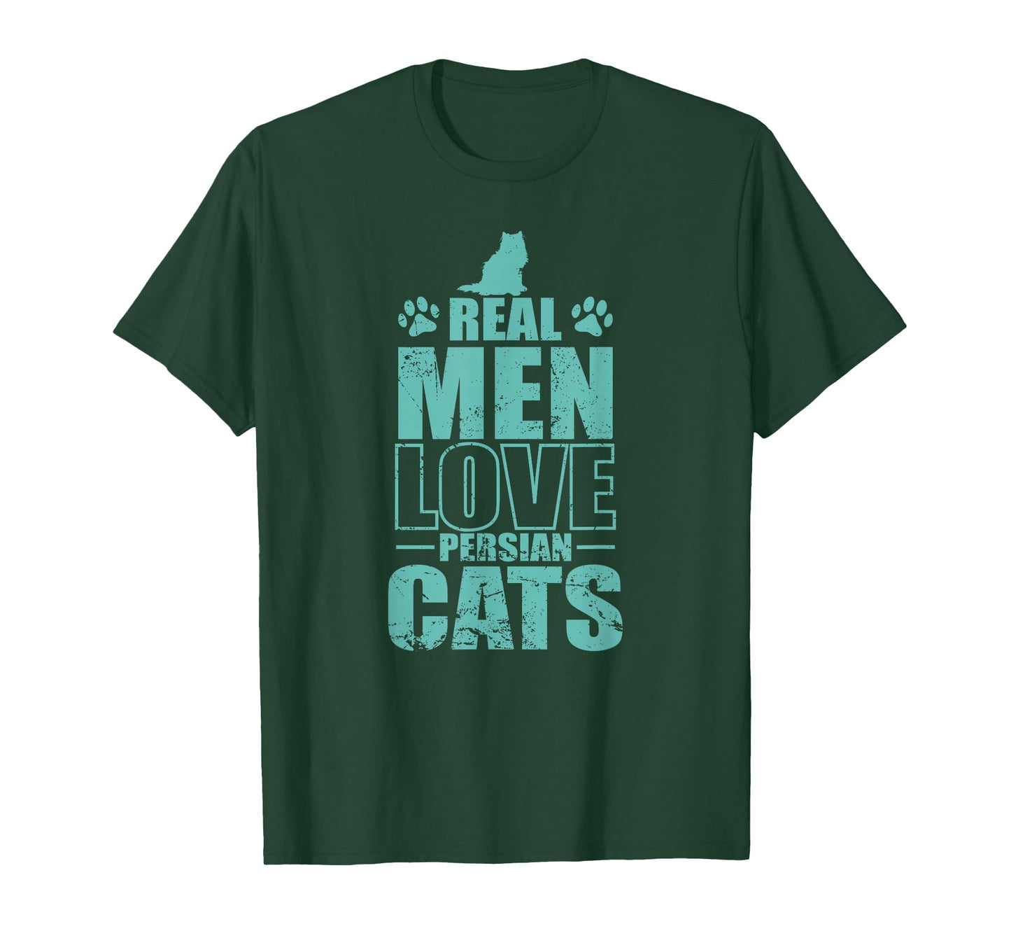 Real Men Love Persian Cats Pet Cat T-Shirt