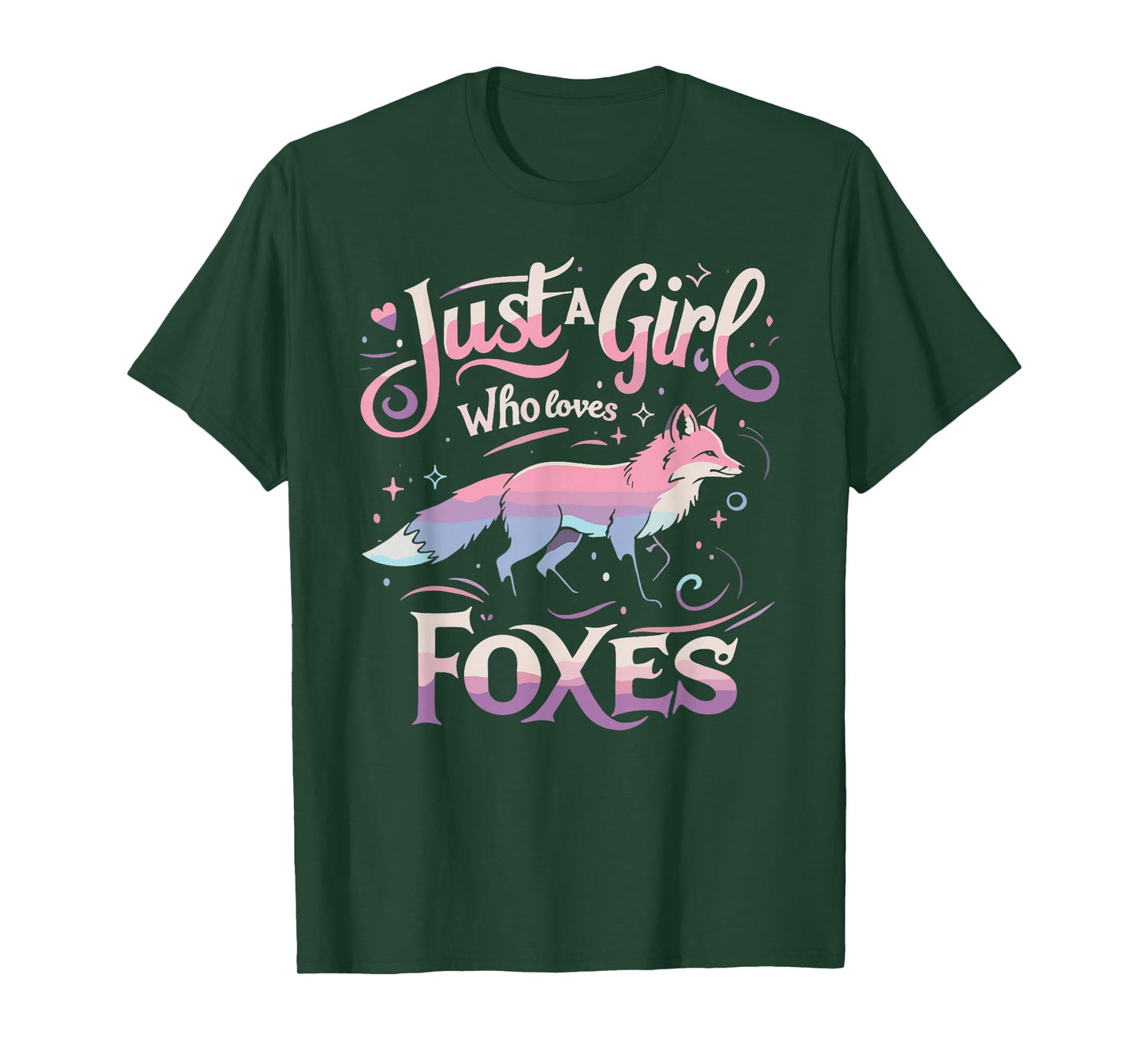 Just a Girl Who Loves Foxes Men Women T-Shirt T-Shirt
