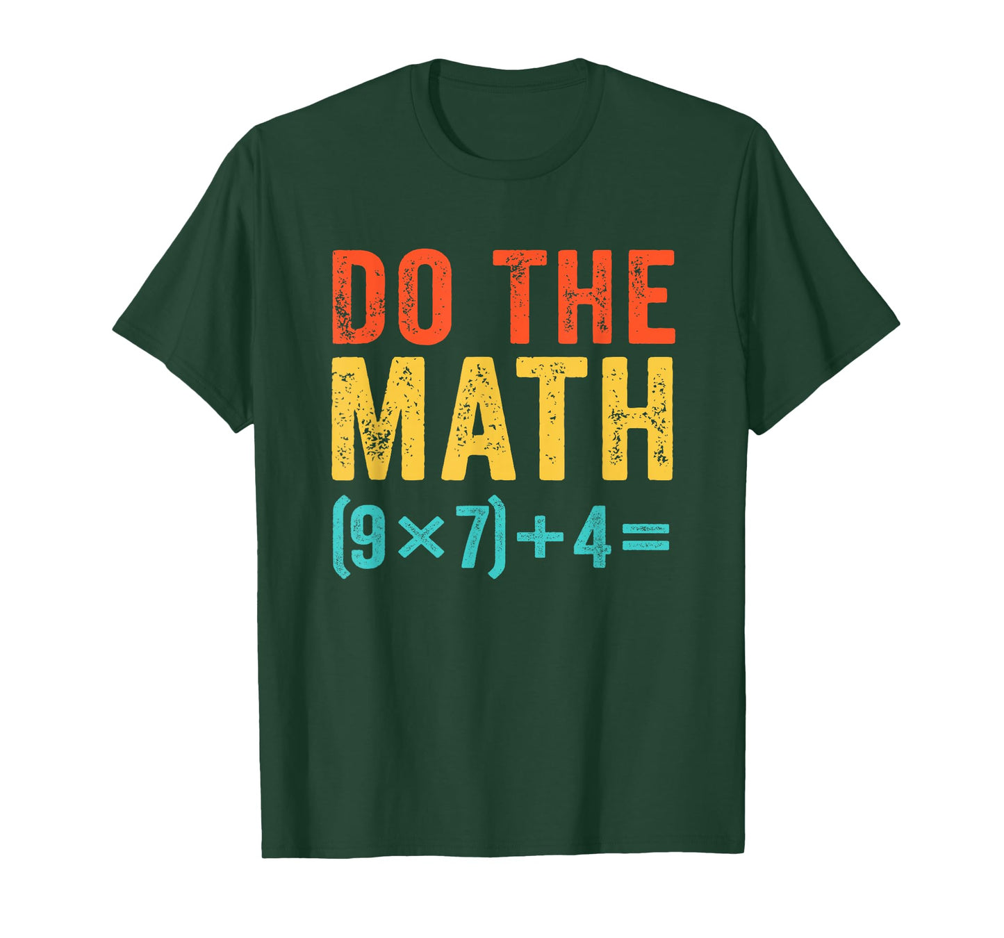 Vintage Do The Math 67 Meme Funny Six Seven Teacher Students T-Shirt