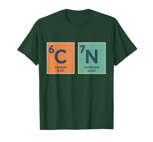 Retro Vintage Funny 6 7 Meme Science Teacher Periodic Table T-Shirt