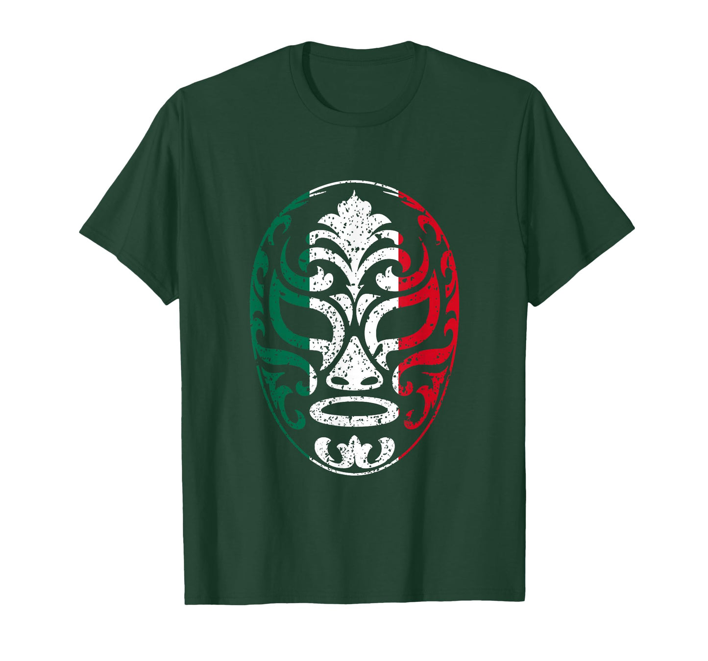 Mexican Wrestling Mask Flag Lucha Libre Wrestler Luchador T-Shirt