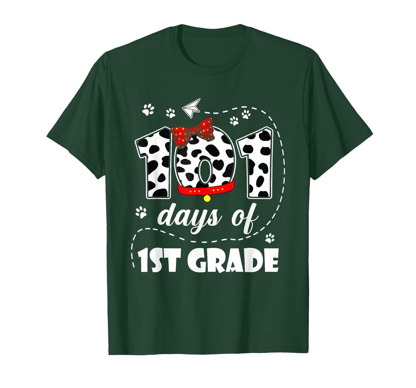 101 Days 1st Grade 100 Days School Dog 100th Day Students T-Shirt