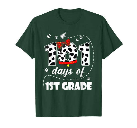 101 Days 1st Grade 100 Days School Dog 100th Day Students T-Shirt