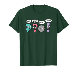 Humor Novelty Typography & Punctuation Lovers, Casual Graphi T-Shirt