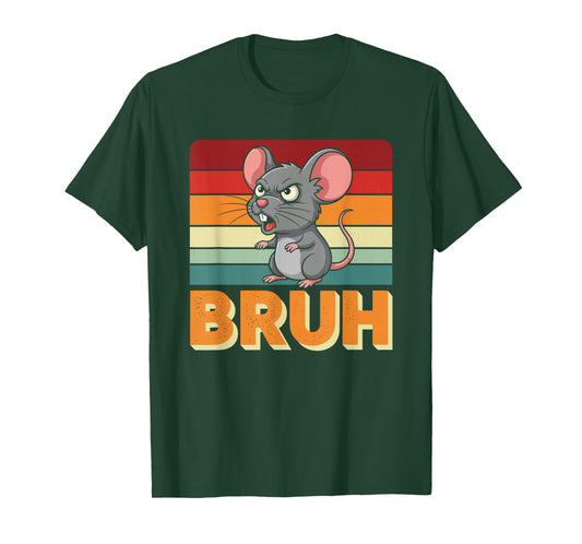 Funny Mouse Bruh Meme T-Shirt