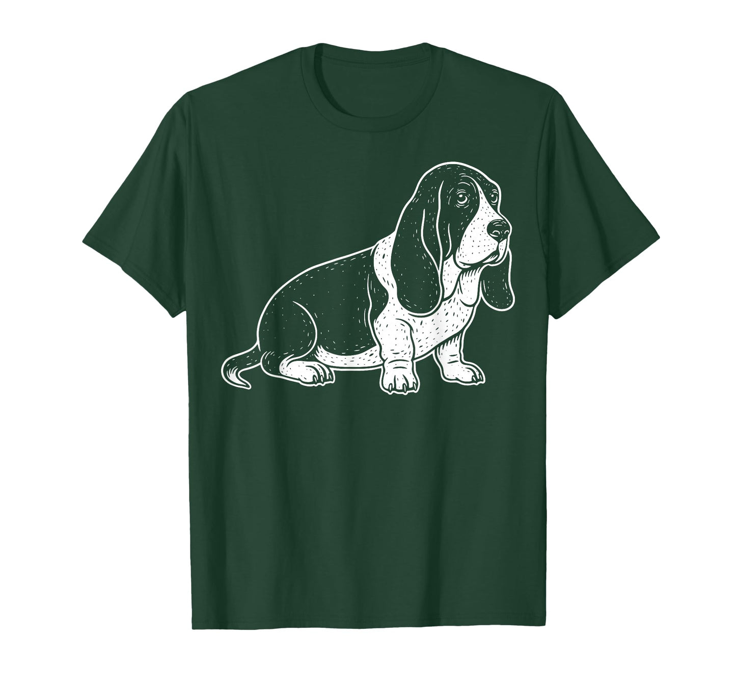 Basset Hound Illustration T-Shirt