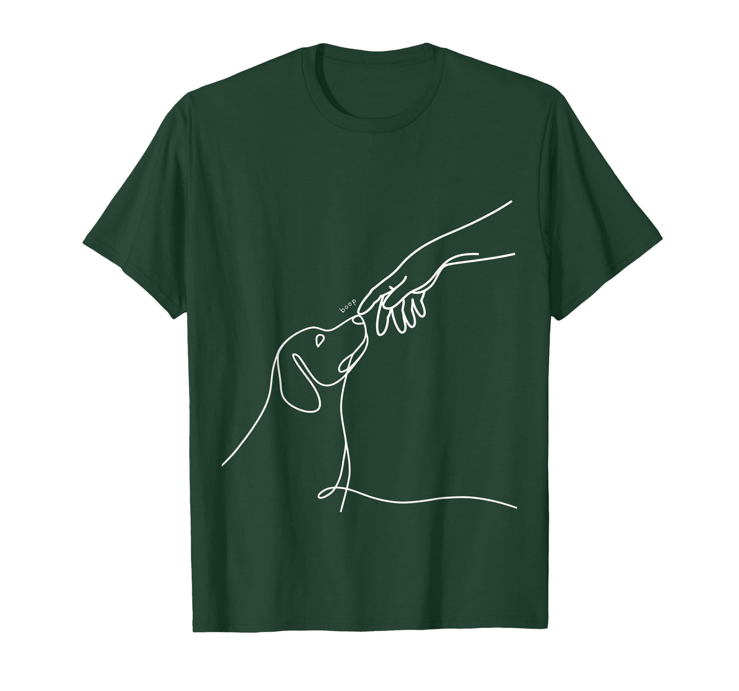 Dog Boop Adorable Puppy Minimalist Line Art Cute Pet Owner T-Shirt