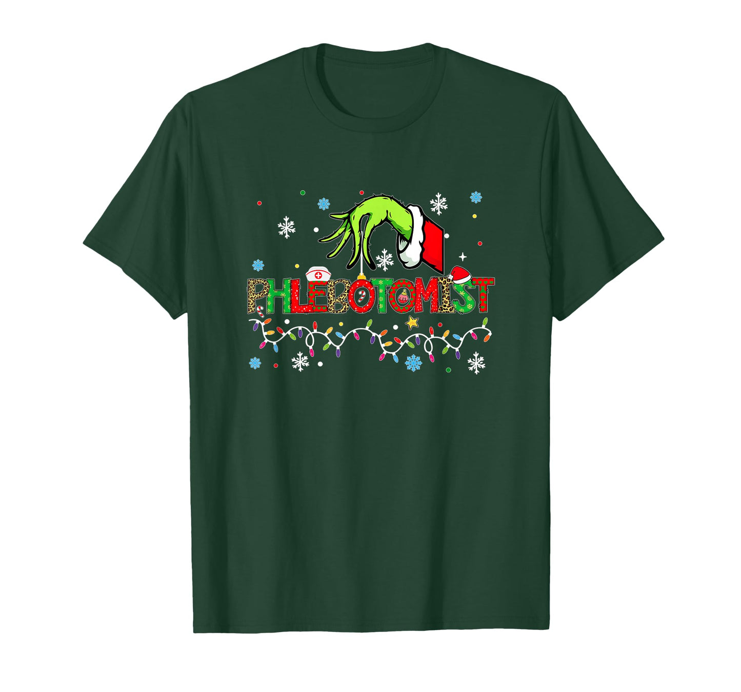 Phlebotomist Christmas Shirt for Women T-Shirt