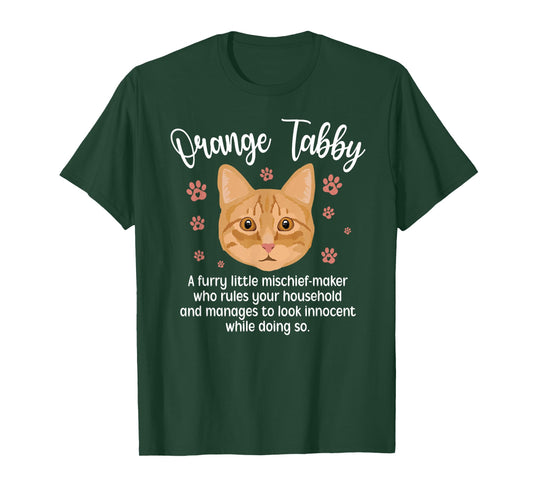 Funny Orange Tabby Cat Owner Orange Tabby Cat Lover T-Shirt