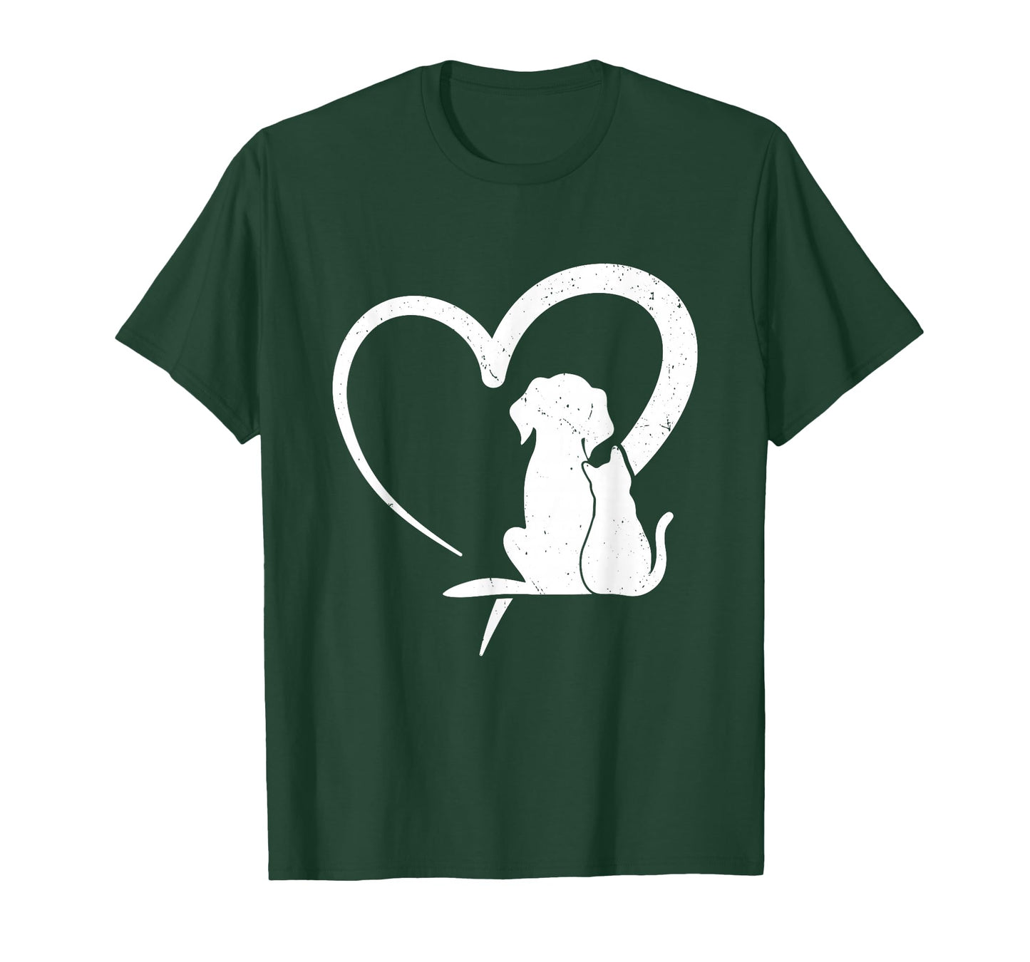 Dog Cat Heart T-Shirt