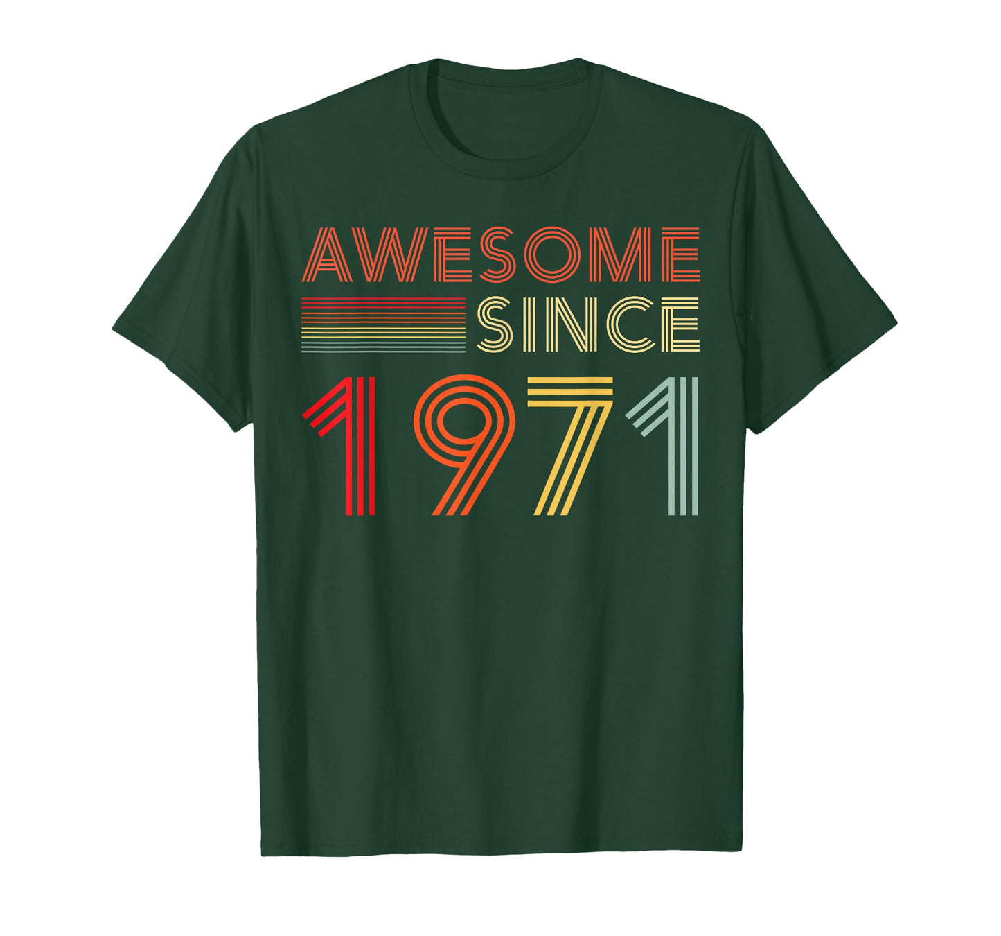 Awesome 55 Birthday Decorations Men 55yr 1971 55th Birthday T-Shirt