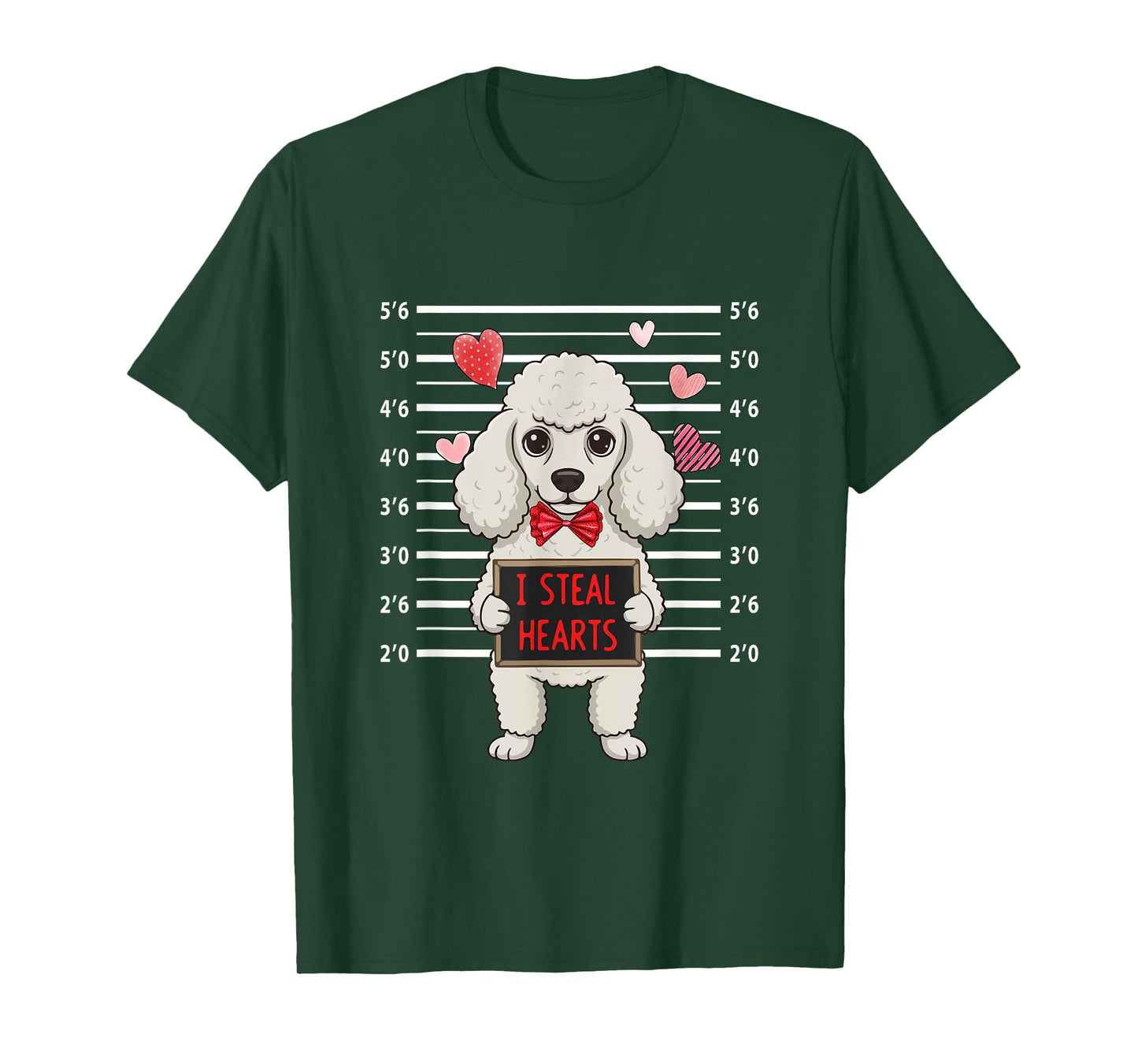 I Steal Cute Hearts Valentine's Day Poodle Lover Owner T-Shirt