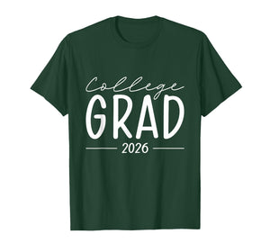 Funny 2026 College Graduate Graduation Grad Students Seniors T-Shirt