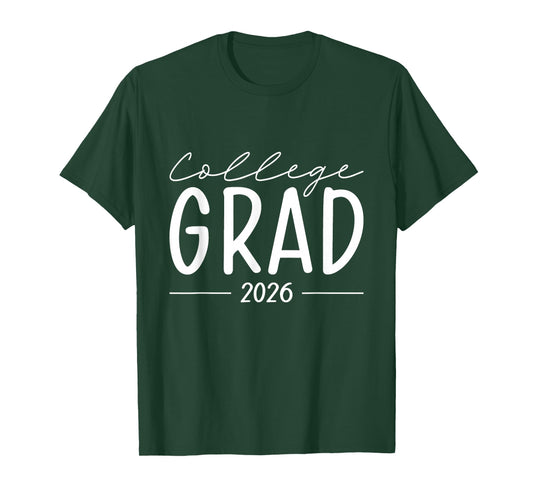 Funny 2026 College Graduate Graduation Grad Students Seniors T-Shirt