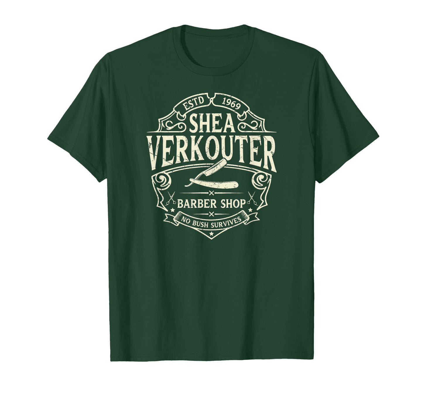 Shea Verkouter Funny Adult Humor Barber Shop Gag Gifts T-Shirt