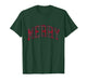 Merry Christmas Plaid Tartan Varsity Block Letter Women Kids T-Shirt