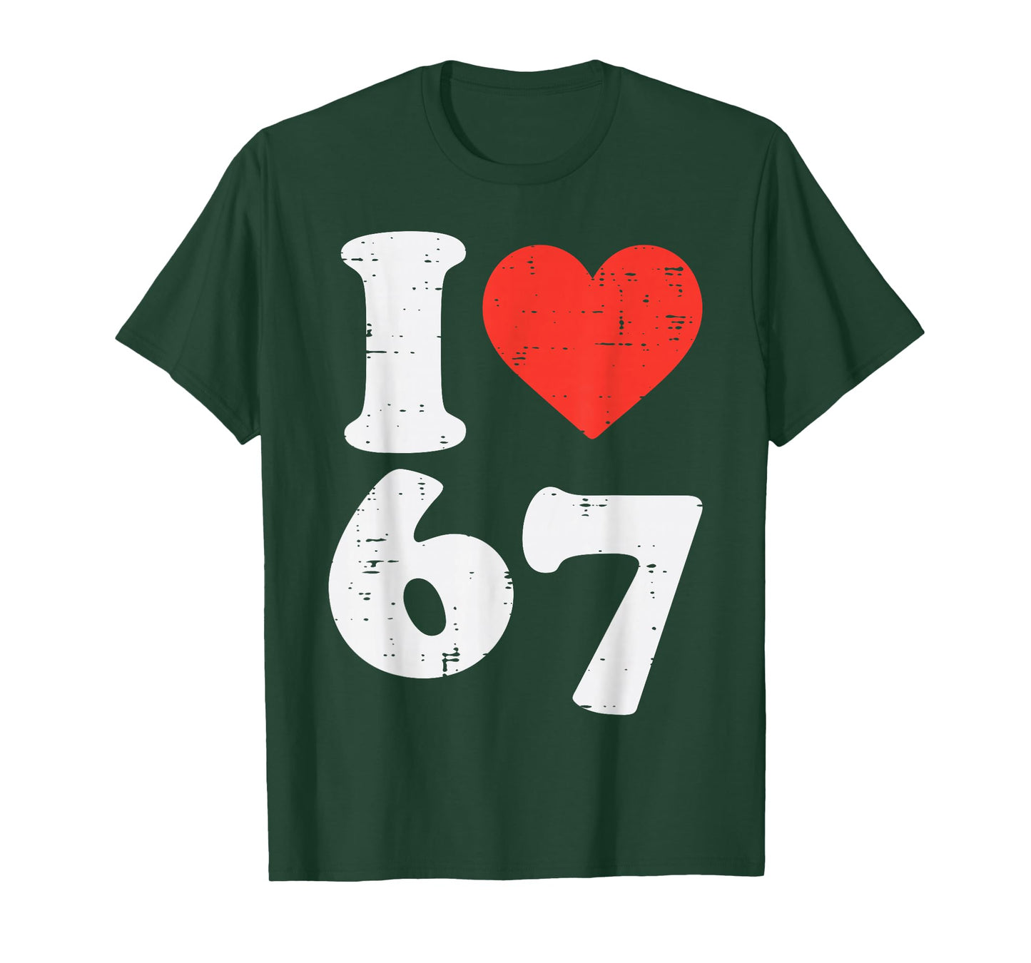 I Love 67 Funny 6 7 Costume Meme Six Seven Kids Youth Boys T-Shirt