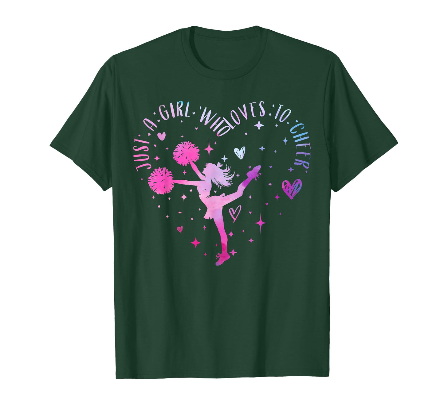 Just A Girl Who Loves to Cheer Cheerleader for Women & Girl T-Shirt
