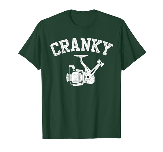 Cranky Funny Fishing Fisherman T-Shirt