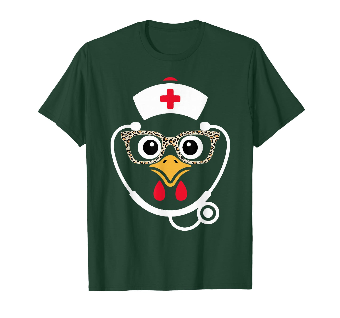 Thanksgiving Scrub Tops Women Turkey Nurse Holiday Nursing T-Shirt